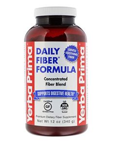 Yerba Prima Daily Fiber Formula Powder - 12 oz (Pack of 4) - Soluble & Insoluble Dietary Fiber Supplement - Gut Health - Vegan, Non-GMO, Gluten-Free