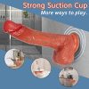 8.6" Thrusting Realistic Dildo Vibrator with Remote Control 5 Vibration & 3 Thrusting Modes, Lifelike Silicone Dildos with Strong Suction Cup, G-Spot Stimulation Fake Penis Adult Sex Toys for Women