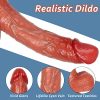 8.6" Thrusting Realistic Dildo Vibrator with Remote Control 5 Vibration & 3 Thrusting Modes, Lifelike Silicone Dildos with Strong Suction Cup, G-Spot Stimulation Fake Penis Adult Sex Toys for Women