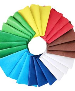 Winlyn 240 Sheets 8 Christmas Colors Tissue Paper Bulk Wrapping Tissue Paper Art Tissue Paper 20 x 26 for Art Craft Floral Birthday Party Festival Gift Wrapping Decorative Tissue Paper Pom Pom