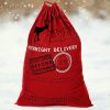 Yookay Christmas Bag Santa Sack Extra Large 27" X 19"with Drawstring for Xmas Gift Presents 2 Pack (Red+White)