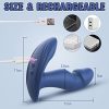 Wiggling & Vibrating Anal Vibrator Prostate Massager for Men, APP Control Remote Interaction Anal Plug Butt G Spot Stimulator Unisex Couple Vibrator, Rechargeable Adult Anal Sex Toy for Men Women