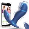 Wiggling & Vibrating Anal Vibrator Prostate Massager for Men, APP Control Remote Interaction Anal Plug Butt G Spot Stimulator Unisex Couple Vibrator, Rechargeable Adult Anal Sex Toy for Men Women