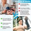 Wrist Blood Pressure Monitor,2023 New Digital BP Cuff Automatic Machine 90X2 Reading Memory Large Tri Backlit Screen Rechargeable Pluse Rate Monitoring Meter Wrist Blood Pressure Monitor for Home Use