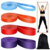 Resistance Bands Pull Up Assist Bands Set, UOROMI 4 Different Levels Exercise Workout Bands for Powerlifting, Crossfit, Muscle Toning, Yoga, Stretching, Strength Training for Men and Women