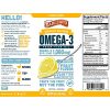 Barlean's Lemon Crème Omega 3 Fish Oil Liquid Supplement, 1080mg of Omega 3 EPA & DHA Fatty Acid, Smoothie Flavored & Burpless for Brain, Joint, & Heart Health, 16 oz